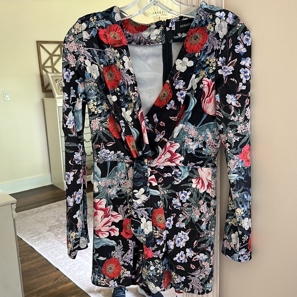 Flowered romper